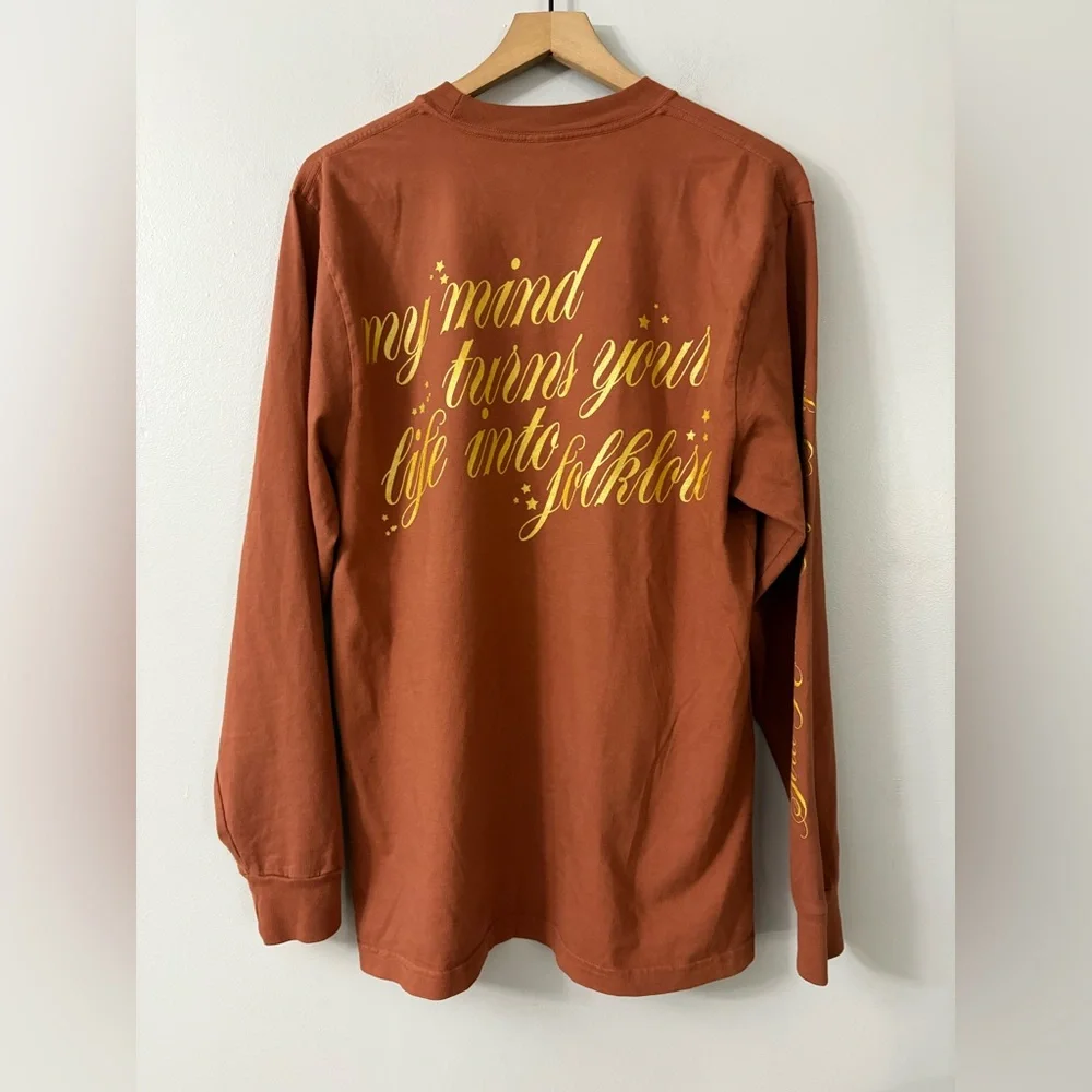 Taylor Swift official Evermore "Gold Rush" Long Sleeve T-shirt - Picture 4 of 5